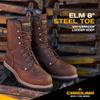 Carolina 8" Steel Toe Logger Boots - Waterproof Logger Boot for Men - Memory Foam Comfort Mens Work Shoes - Slip-Resist Work Footwear for Men EH Rated - Welt Construction - Brown - 8.5 view 3