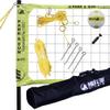Park & Sun Sports Tournament Flex 1000: Portable Outdoor Volleyball Net System, Yellow view 1