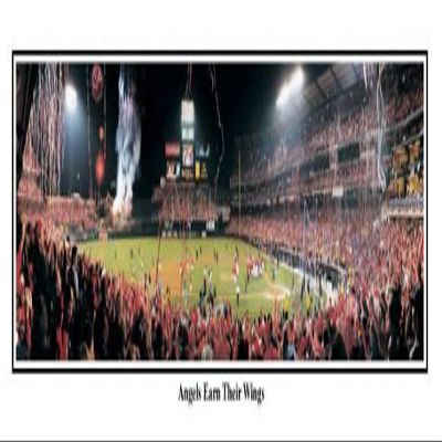 SportsMagicK Anaheim Angels 2002 World Series Celebration Edison International Field Earn Their Wings Panoramic Poster #2022