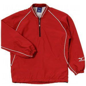 Mizuno Youth Prestige Batting Jersey (Red, Large)