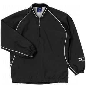Mizuno Youth Prestige Batting Jersey (Black, X-Large)
