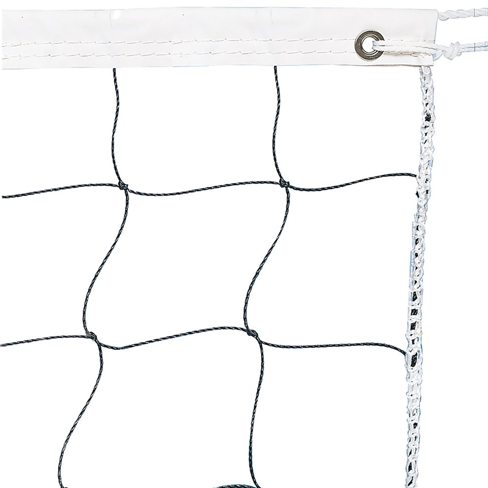 Champion Sports Vinyl Volleyball Nets, Neon White, 32 x 3-Feet
