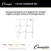Champion Sports Vinyl Volleyball Nets, Neon White, 32 x 3-Feet view 3