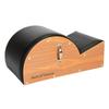 AeroPilates Stamina Products Posture Corrector Pilates Barrel with Upholstered Surface and Built In Handle for Strength Training, Wood and Black view 1