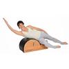 AeroPilates Stamina Products Posture Corrector Pilates Barrel with Upholstered Surface and Built In Handle for Strength Training, Wood and Black view 4