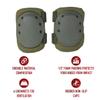 Rothco Tactical Protective Knee Pads, OD Green view 2