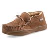 Guide Gear Mens Moccasin Slippers Suede Chukka, Indoor and Outdoor Bedroom House Slippers Coffee 8D (Medium) view 2