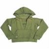 Jade - Little Girls' Hooded Ribbed Sweatshirt, Olive 7817-4