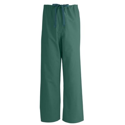 Medline AngelStat Reversible Drawstring Scrub Pant, ANG-CC, Med, Hunter Green