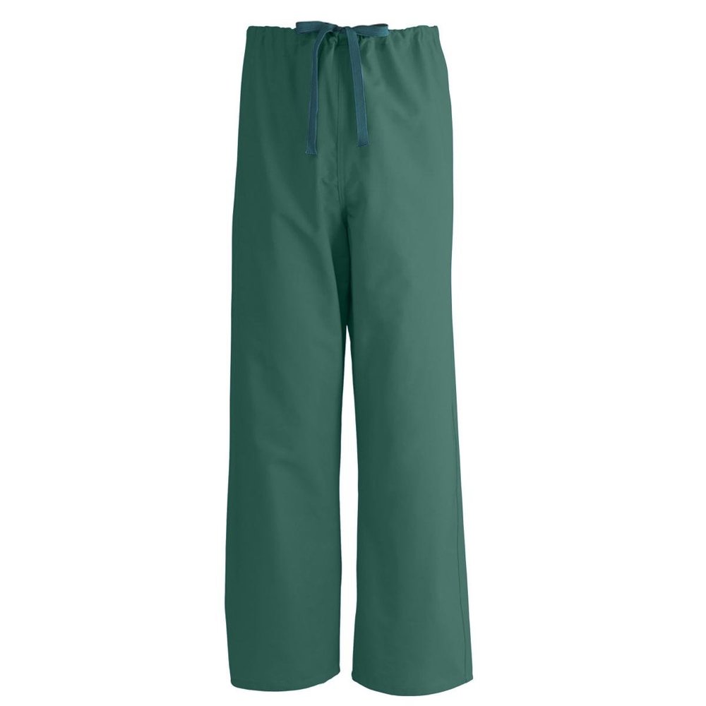 Medline AngelStat Reversible Drawstring Scrub Pant, ANG-CC, Med, Hunter Green