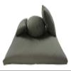 Buckwheat Zafu, Zabuton and Support Meditation Cushions Set (4Pc), Olive view 1