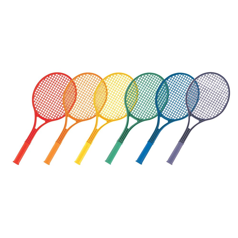 Champion Sports 21-Inch Plastic Tennis Racquet Set Assorted Colors