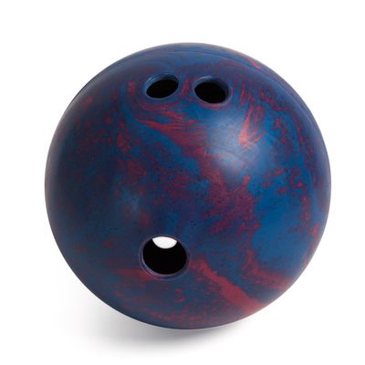 Champion Sports Rubber Bowling Ball - Easy Grip and Lightweight for Beginners - 2.5 Lb