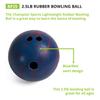 Champion Sports Rubber Bowling Ball - Easy Grip and Lightweight for Beginners - 2.5 Lb view 2