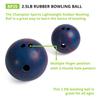 Champion Sports Rubber Bowling Ball - Easy Grip and Lightweight for Beginners - 2.5 Lb view 4