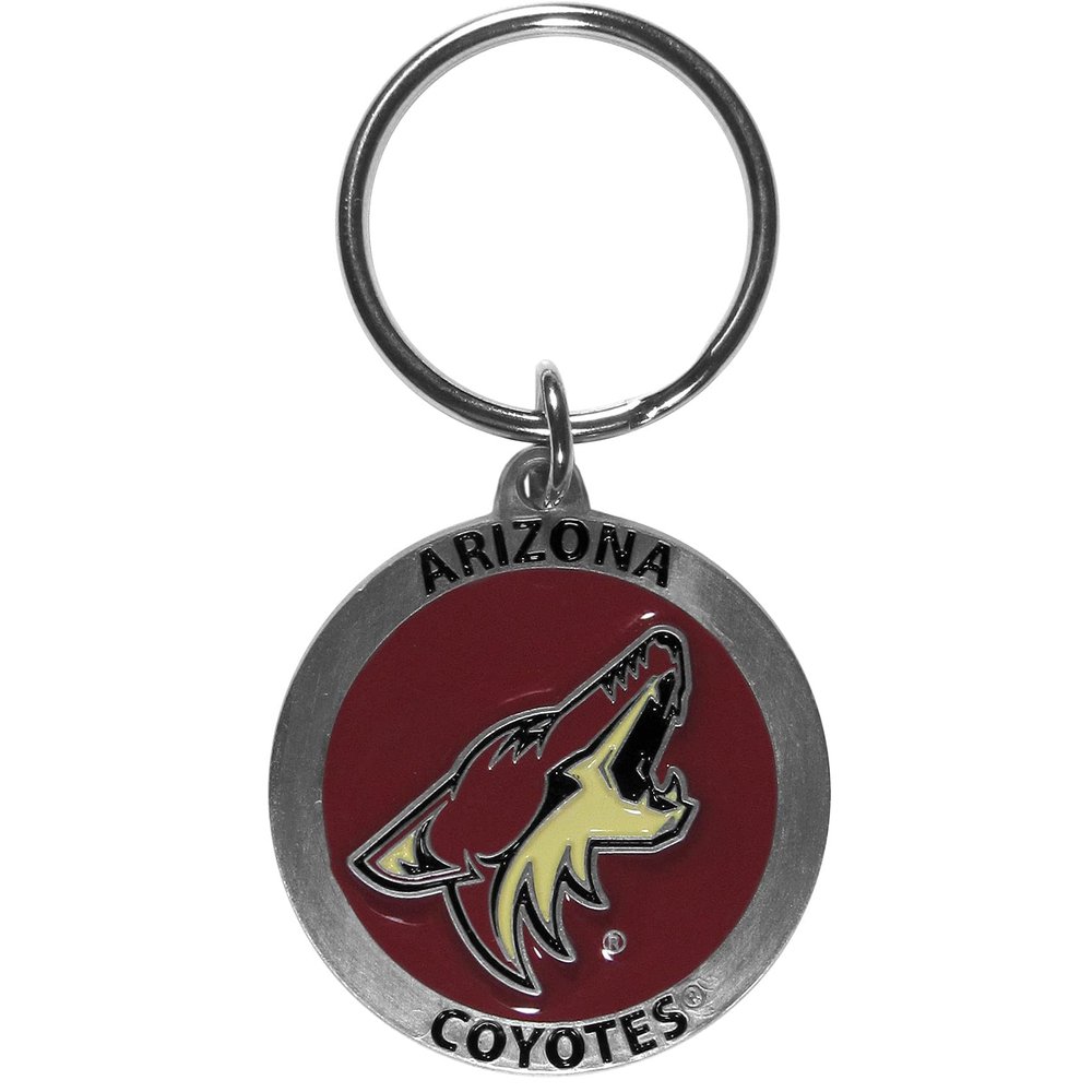Siskiyou Sports NHL Arizona Coyotes Unisex Fan Shop Carved Metal Key Chain, Team Colors