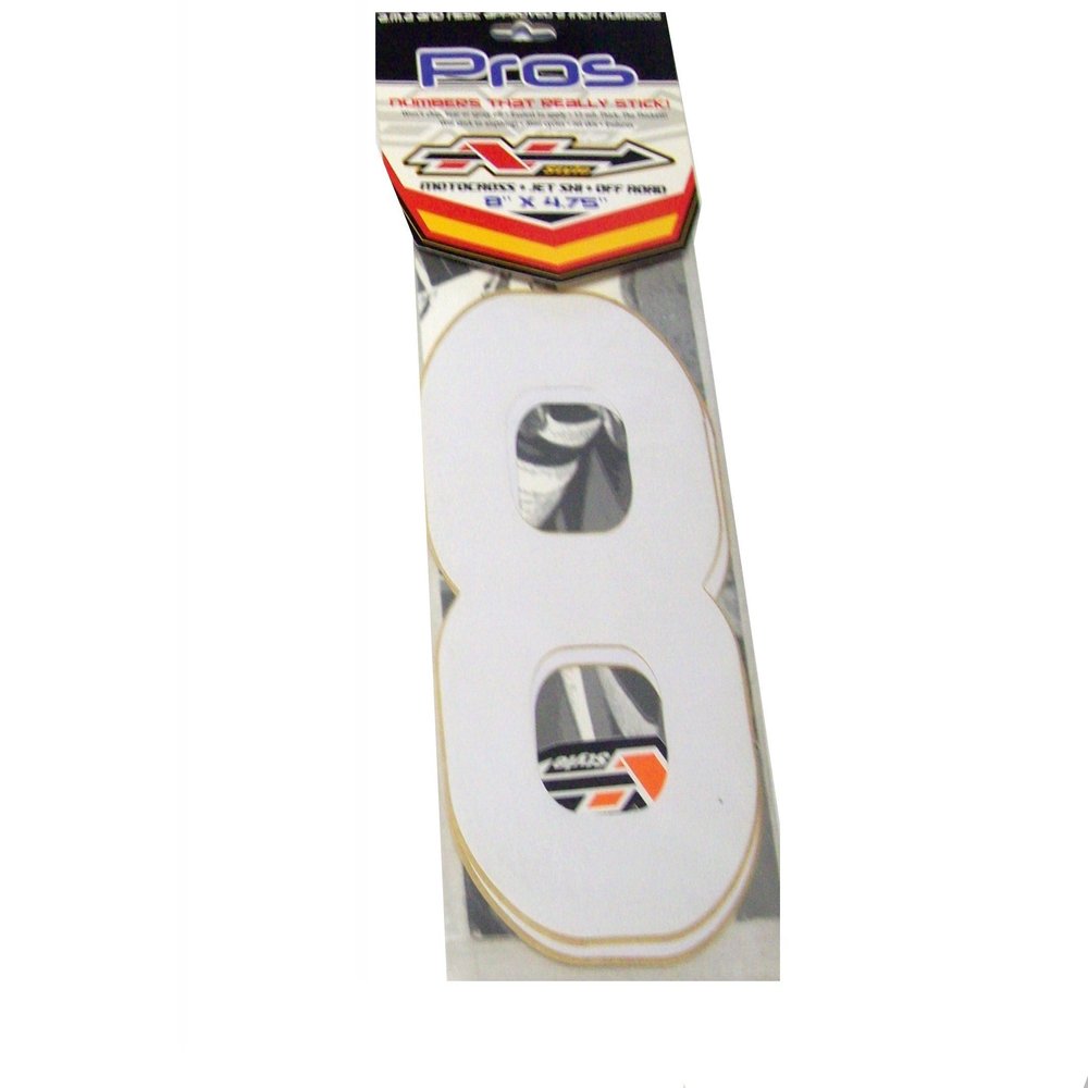 #8 PROS 8" WHITE 3/PK