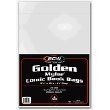 BCW Case of 10 Packs (50 Bags/Pack) Golden Comic Mylar Bags 2 Mil - Archival Comics Collecting Supplies