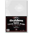 BCW Case of 10 Packs (50 Bags/Pack) Golden Comic Mylar Bags 2 Mil - Archival Comics Collecting Supplies