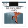 Berkshire womens Plus-size Queen Silky Sheer Control Top Reinforced Toe 4489 Pantyhose, Fantasy Black, 5X-Large-6X-Large US view 1