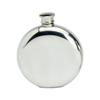 Edwin Blyde & Co Spirit Flask  Traditional Round Shape Plain, 6 oz, Pewter, 14 x 10 x 4 cm view 1