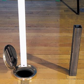 Gared Permanent Sleeve-Type Badminton 1 Court System from