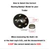 Bearing Buddy 43102 Chrome Bearing Protector - 2.328" Diameter, Pair view 2