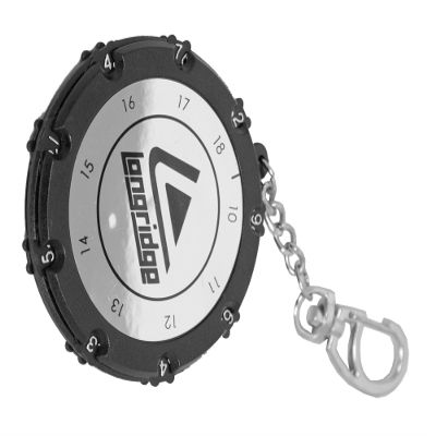 Longridge Round Scorer - Golf Score Recorder - 18 Holes - Right-Handed - Unisex - Black, Silver