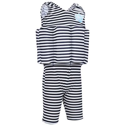 Splash About Short John Floatsuit with Adjustable Buoyancy (US, Age, 4 Years, 6 Years, Navy/White Stripe)