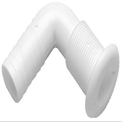 T & H MARINE SUPPLIES Thru Hull 90 Degree 3/4" Hose White