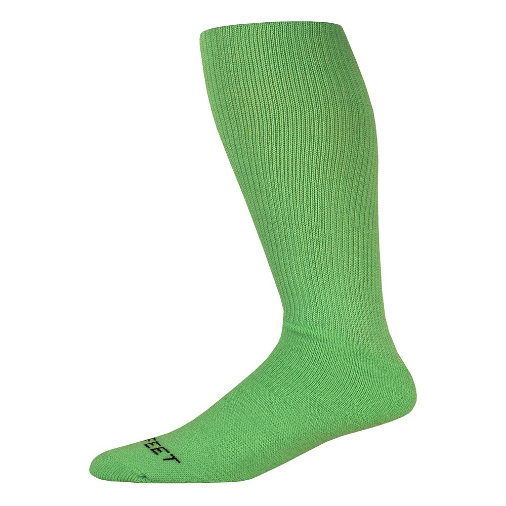Pro Feet Multi-Sport Cushioned Acrylic Tube Socks, Neon Green, Small/Size 7-9