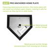 Champion Sports Pro Anchor Home Plate  Molded Rubber, Metal Bottom Home Plate with Ground Anchor , RED view 2