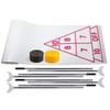 Champion Sports Economy Shuffleboard Set: Indoor Outdoor Game - 8 Pucks 4 Cue Sticks & Plastic Court, 30 x 180" view 1