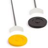 Champion Sports Economy Shuffleboard Set: Indoor Outdoor Game - 8 Pucks 4 Cue Sticks & Plastic Court, 30 x 180" view 4