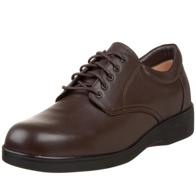 Apex Men's Conform Classic Lace Oxford Sneaker, Brown, 7.5