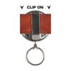 Lucky Line Key Bak with 24" Retractor, Black Clip-ON (43601) view 2