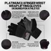 Schiek Sports 540 Platinum Lifting Gloves - Weightlifting Gloves for Women and Men - Wrist Wrap Non Slip view 3