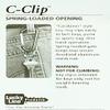 Large C-Clip Red 10/pkg view 2
