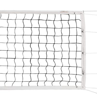 Champion Sports Official Volleyball Net Set, Olympic-Sized 32 x 3  feet, 3mm Nylon Netting, for Tournament Play - Durable, Professional Volleyball Nets - Premium Volleyball Training Equipment