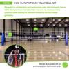 Champion Sports Official Volleyball Net Set, Olympic-Sized 32 x 3  feet, 3mm Nylon Netting, for Tournament Play - Durable, Professional Volleyball Nets - Premium Volleyball Training Equipment view 3