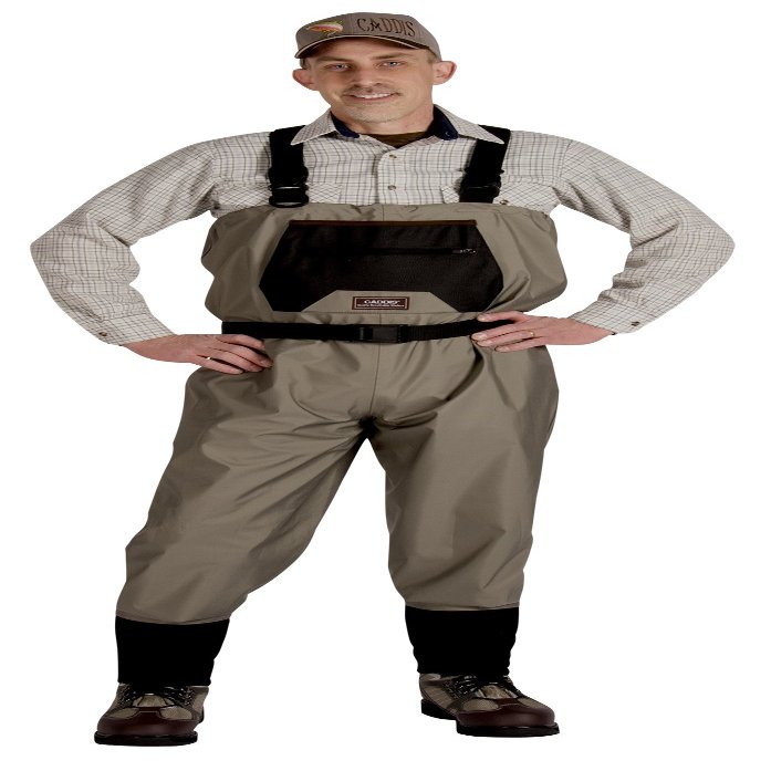 CADDIS Men's Taupe Affordable Breathable Stocking Foot Wader, Medium Long