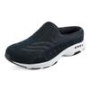 Easy Spirit Traveltime Women's Slip On, 9 E US, Navy-White-Suede view 1