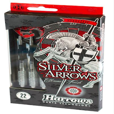Harrows Silver Arrows Chrome Finish Dart,Silver,24g
