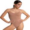 Capezio Women's Camisole Leotard with Clear Transition Straps, Suntan, Medium view 1