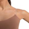 Capezio Women's Camisole Leotard with Clear Transition Straps, Suntan, Medium view 2