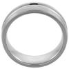 7mm Titanium Wedding Band Ring for Men Polished Convex Center Matte Edges Comfort-fit Size 12 view 2
