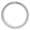 6mm Titanium Pipe Cut Wedding Band Ring for Men Beveled Edges Brushed Finish Comfort Fit Size 14 view 2