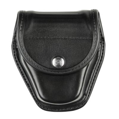 Bianchi AccuMold Elite 7900 Chrome Snap Covered Cuff Case (Plain Black, Size 1)