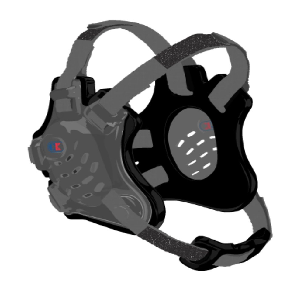 Cliff Keen F5 Tornado Wrestling Headgear - Silver/Black/Silver