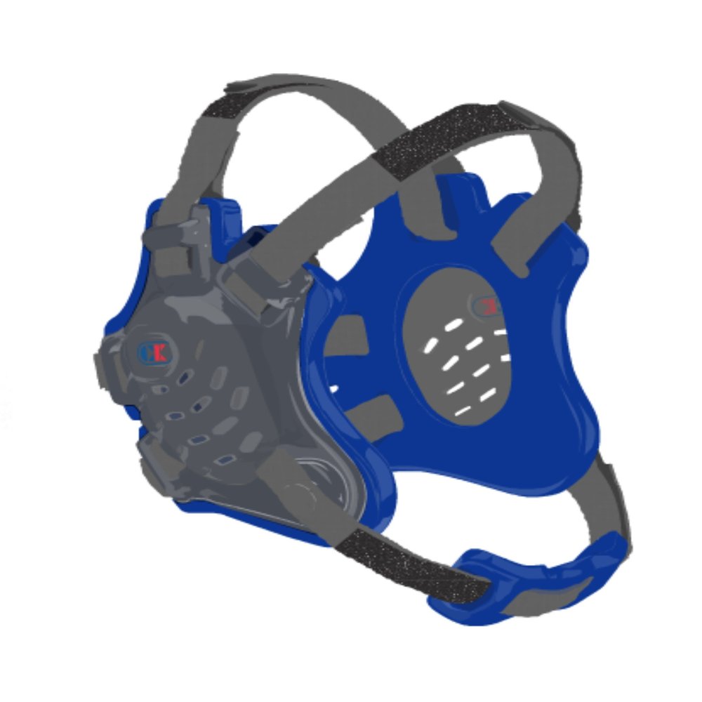 Cliff Keen F5 Tornado Headgear - SILVER/ROYAL/SILVER